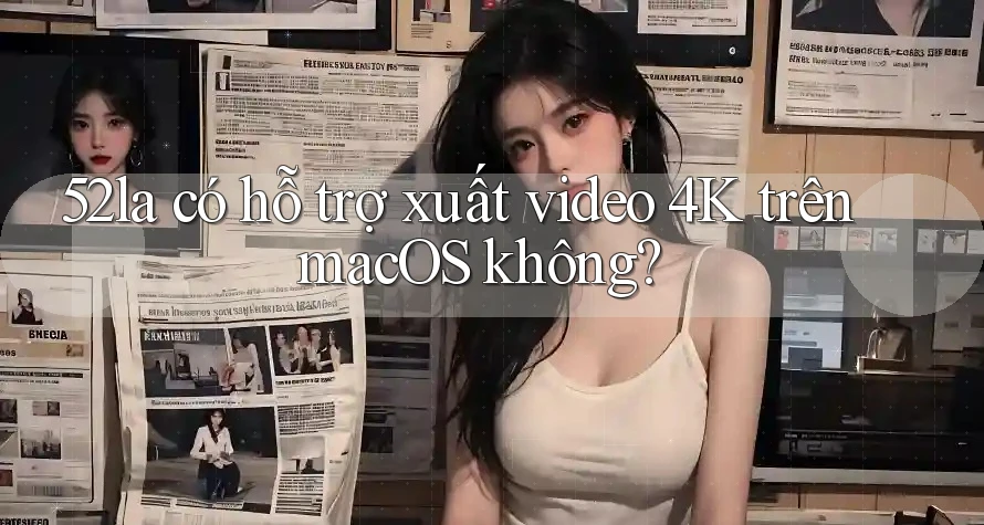 52la có hỗ trợ xuất video 4K trên macOS không?