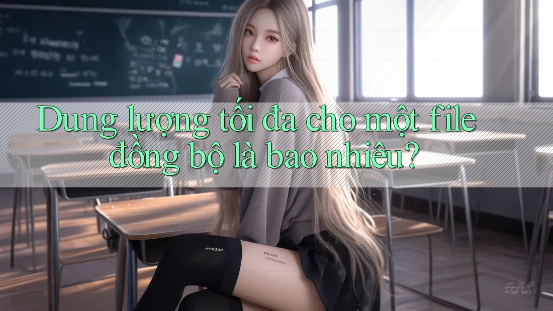 Dung lượng tối đa cho một file đồng bộ là bao nhiêu?