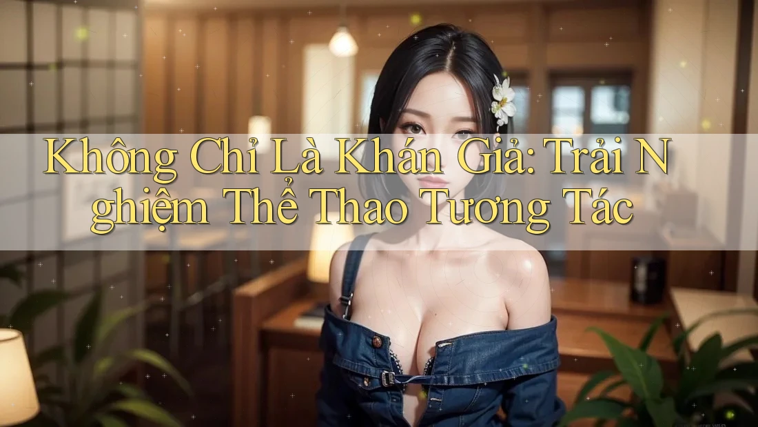 Không Chỉ Là Khán Giả: Trải Nghiệm Thể Thao Tương Tác