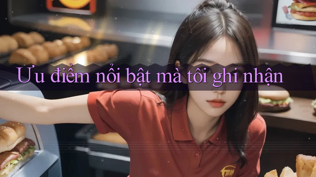 Ưu điểm nổi bật mà tôi ghi nhận Ưu điểm nổi bật mà tôi ghi nhận