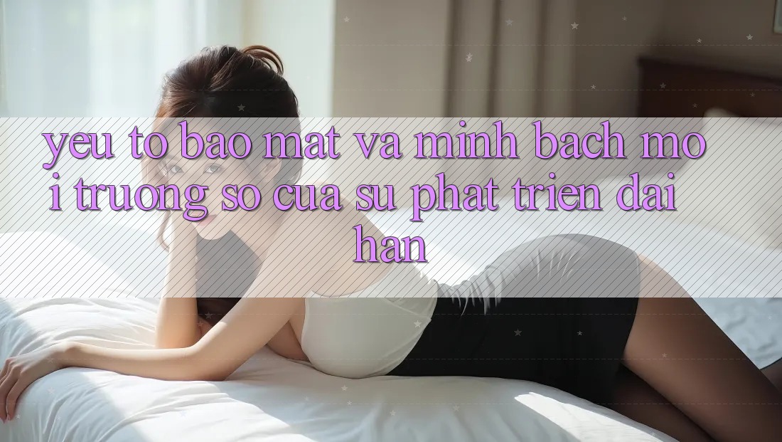 Yếu Tố Bảo Mật Và Minh bạch: Môi trường số Của Sự Phát Triển Dài hạn Yếu Tố Bảo Mật Và Minh bạch: Môi trường số Của Sự Phát Triển Dài hạn
