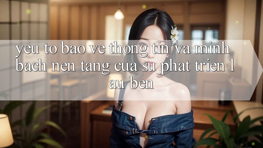 Yếu Tố Bảo vệ thông tin Và Minh bạch: Nền Tảng Của Sự Phát Triển Lâu bền